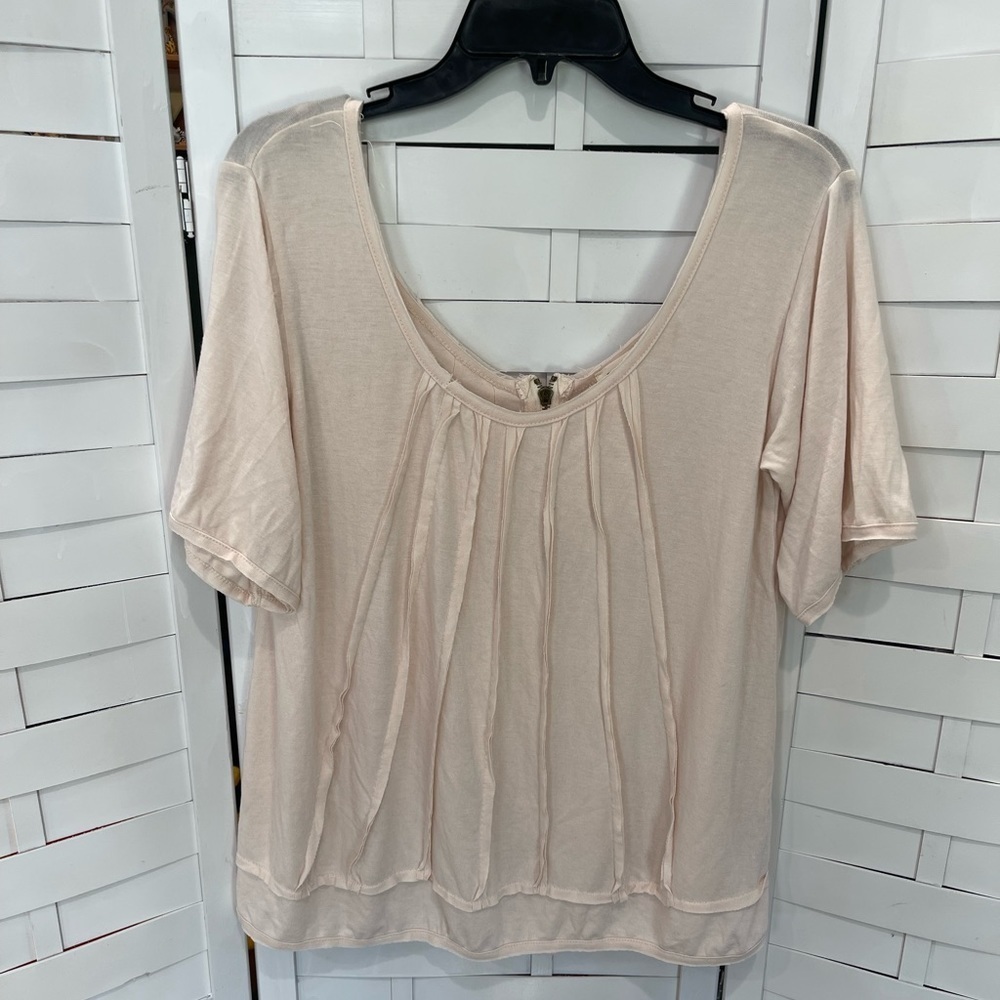 POL Cream Rippled Top